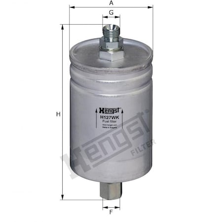 Hengst Fuel Filter, H127Wk H127WK